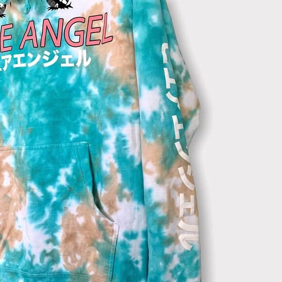 BSR By Samii Ryan Pure Angel Tie Dye Hoodie in Cloud Blue Size Medium - Picture 7 of 13